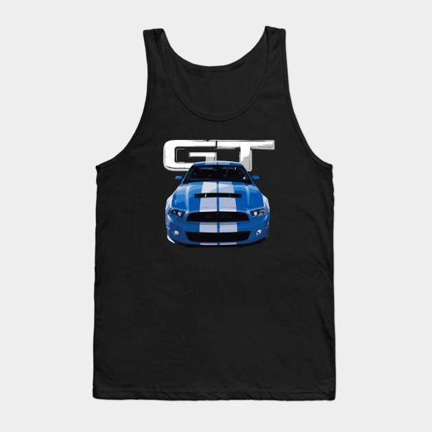 GT Mustang Grabber Blue s197 Tank Top by cowtown_cowboy